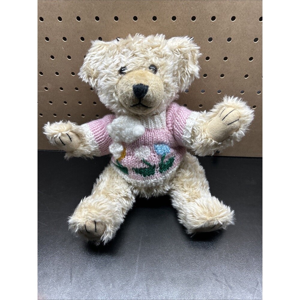 Goody Bear 2002 12" w/ Pink Flower Sweater